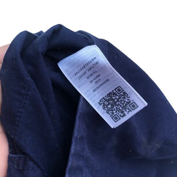 RARE True Religion Jacket Parka Military Jacket Blue Large - Picture 11 of 11